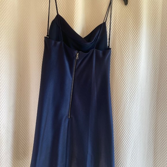 Alice + Olivia Harmony Slip Dress - Navy - Picture 5 of 5